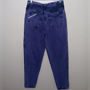 VTG 80s 90s Oscar De La Renta Women’s Size 2 Mom Jeans Purple Acid Wash 26 x 30